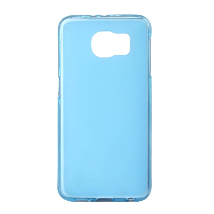 For Galaxy S6 Translucent Frosted TPU Case (Blue)