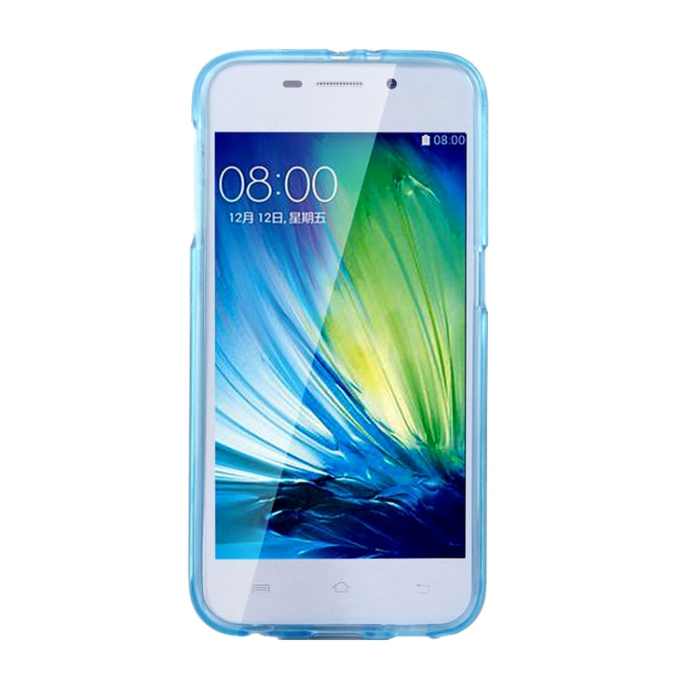 For Galaxy S6 Translucent Frosted TPU Case (Blue)