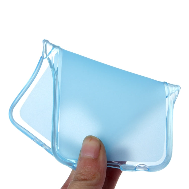 For Galaxy S6 Translucent Frosted TPU Case (Blue)