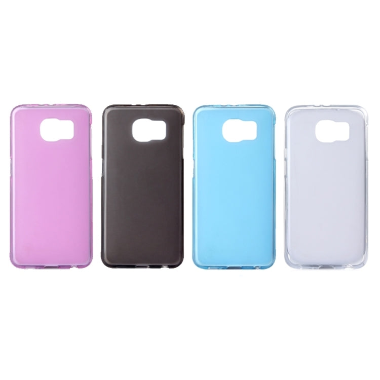 For Galaxy S6 Translucent Frosted TPU Case (Blue)