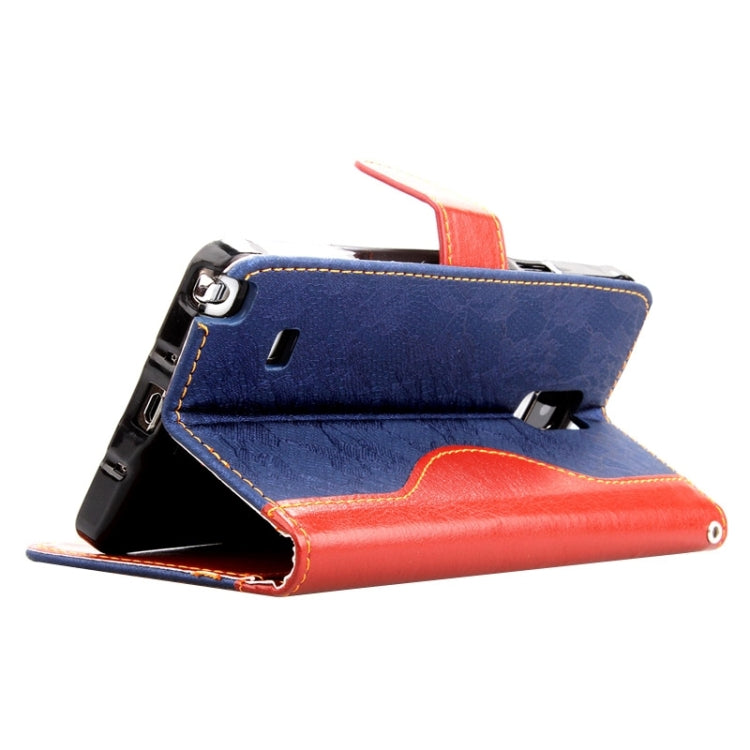 Lace Texture Contrast Color Leather Case with Holder & Card Slots & Wallet & Lanyard for Galaxy Note 4 / N910