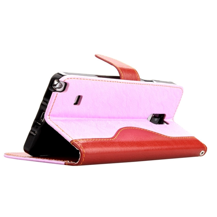 Lace Texture Contrast Color Leather Case with Holder & Card Slots & Wallet & Lanyard for Galaxy Note 4 / N910
