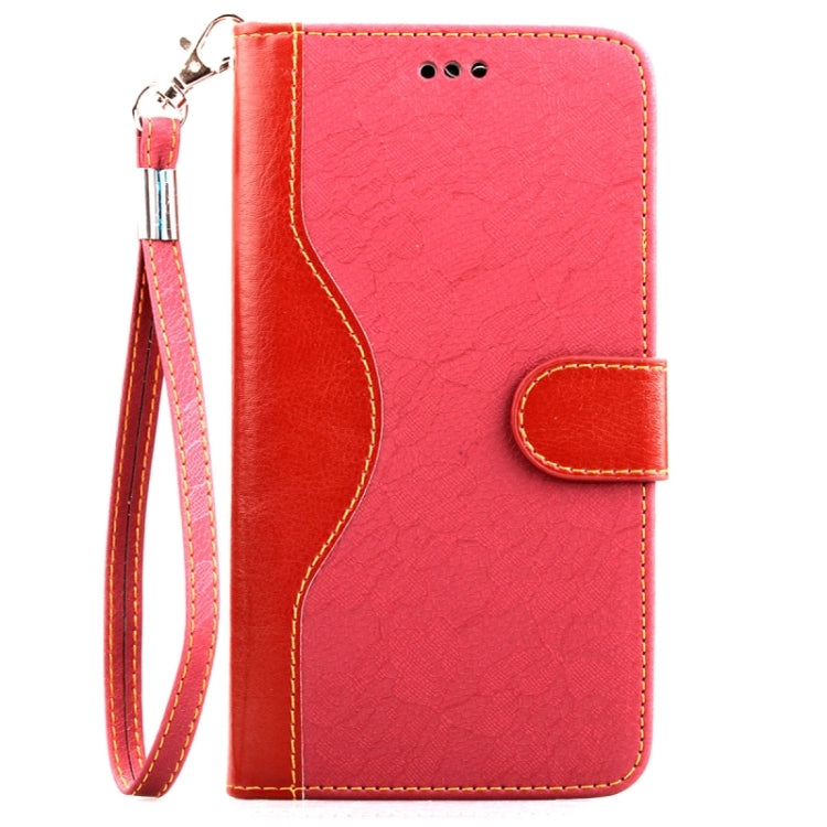 Lace Texture Contrast Color Leather Case with Holder & Card Slots & Wallet & Lanyard for Galaxy Note 4 / N910