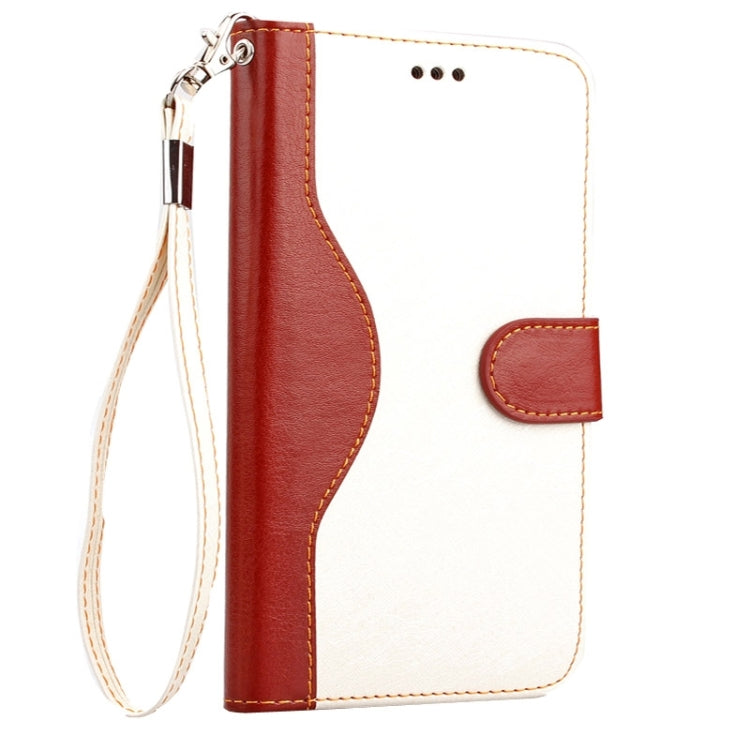 Lace Texture Contrast Color Leather Case with Holder & Card Slots & Wallet & Lanyard for Galaxy Note 4 / N910