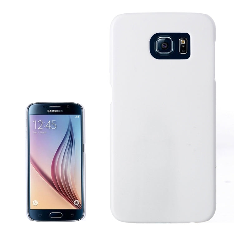 For Galaxy S6 Frosted PC Protective Case(White)