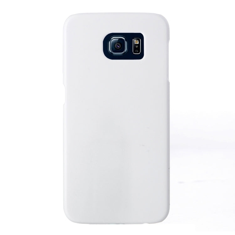 For Galaxy S6 Frosted PC Protective Case(White)