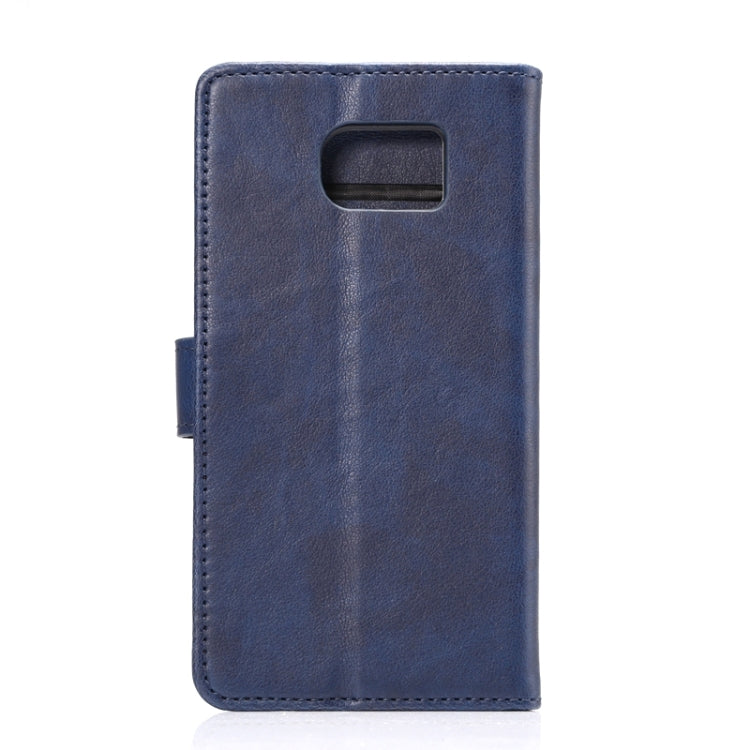 For Galaxy S6 Crazy Horse Texture Horizontal Flip Magnetic Buckle Leather Case with Card Slots & Wallet & Holder
