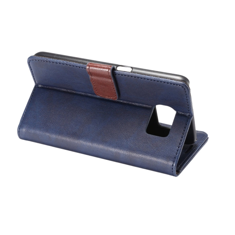 For Galaxy S6 Crazy Horse Texture Horizontal Flip Magnetic Buckle Leather Case with Card Slots & Wallet & Holder