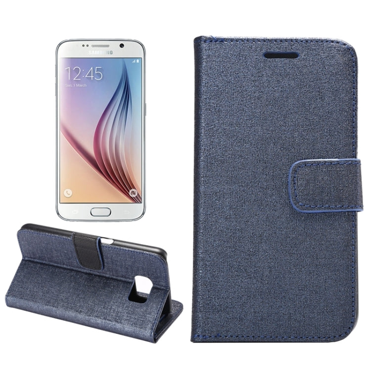 For Galaxy S6 Oracle Texture Horizontal Flip Magnetic Buckle Leather Case with Card Slots & Wallet & Holder
