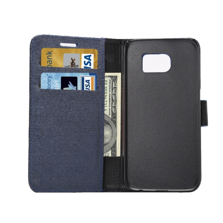 For Galaxy S6 Oracle Texture Horizontal Flip Magnetic Buckle Leather Case with Card Slots & Wallet & Holder