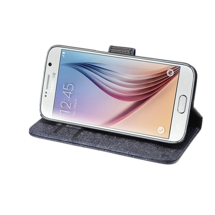 For Galaxy S6 Oracle Texture Horizontal Flip Magnetic Buckle Leather Case with Card Slots & Wallet & Holder
