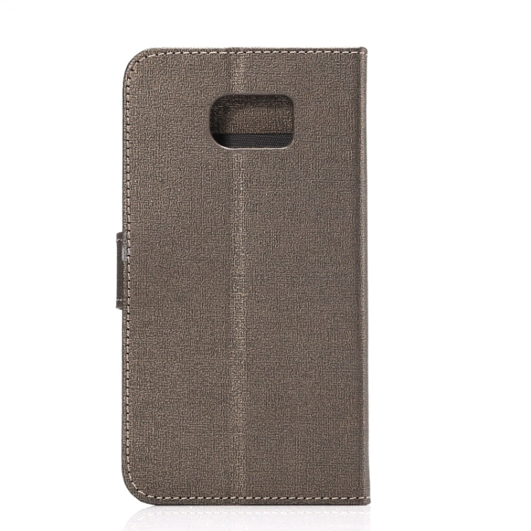 For Galaxy S6 Oracle Texture Horizontal Flip Magnetic Buckle Leather Case with Card Slots & Wallet & Holder