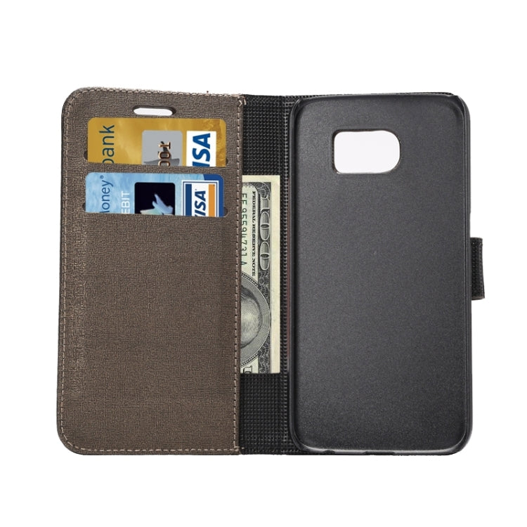 For Galaxy S6 Oracle Texture Horizontal Flip Magnetic Buckle Leather Case with Card Slots & Wallet & Holder