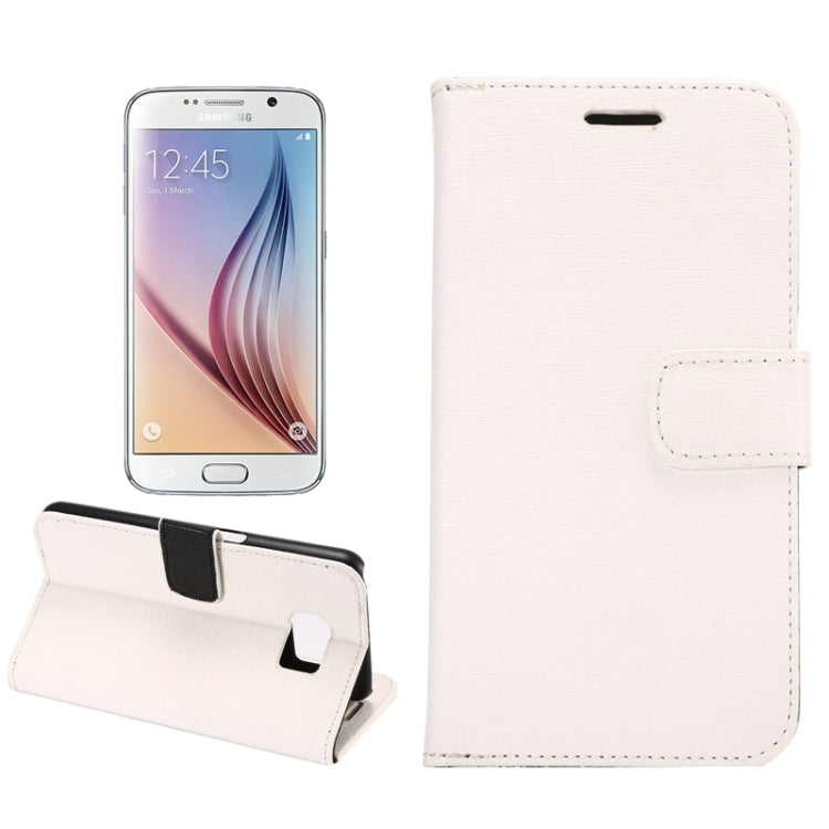 For Galaxy S6 Oracle Texture Horizontal Flip Magnetic Buckle Leather Case with Card Slots & Wallet & Holder