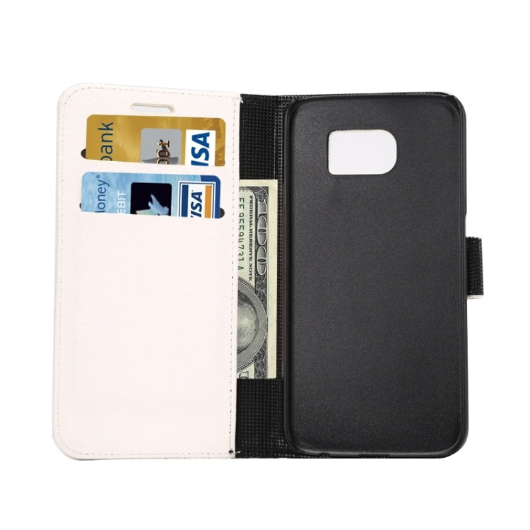 For Galaxy S6 Oracle Texture Horizontal Flip Magnetic Buckle Leather Case with Card Slots & Wallet & Holder