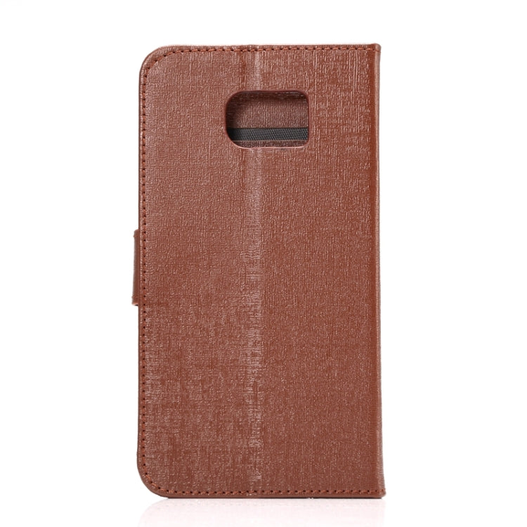 For Galaxy S6 Oracle Texture Horizontal Flip Magnetic Buckle Leather Case with Card Slots & Wallet & Holder