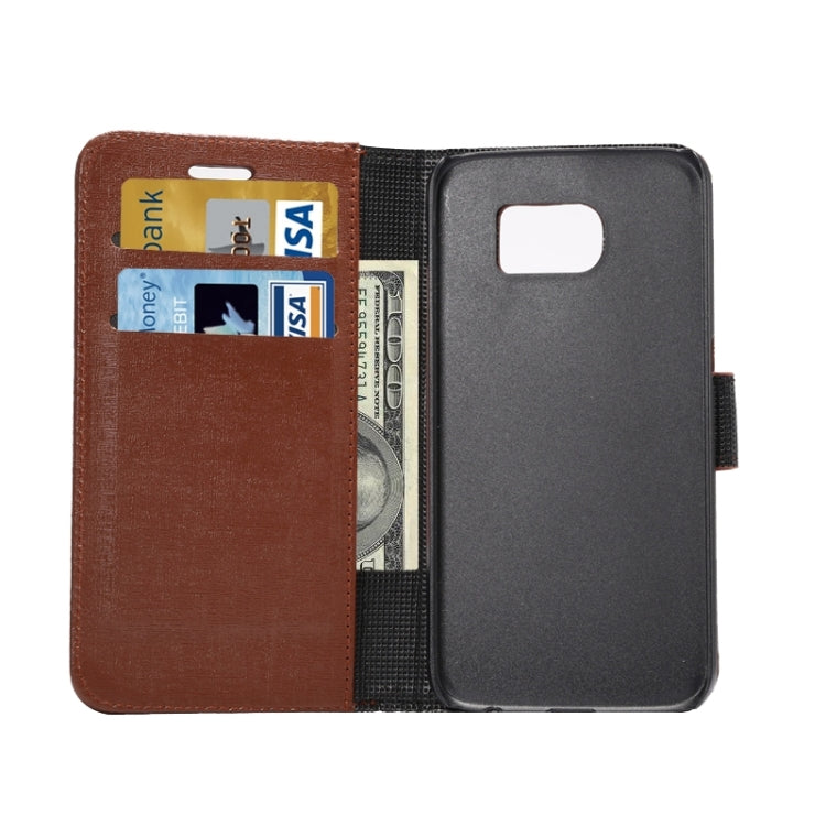 For Galaxy S6 Oracle Texture Horizontal Flip Magnetic Buckle Leather Case with Card Slots & Wallet & Holder