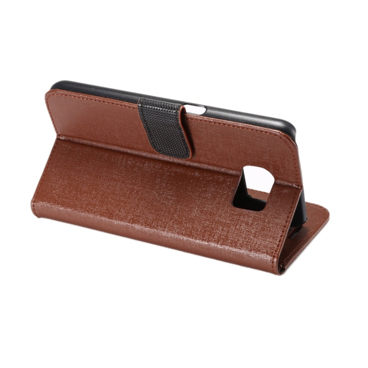 For Galaxy S6 Oracle Texture Horizontal Flip Magnetic Buckle Leather Case with Card Slots & Wallet & Holder