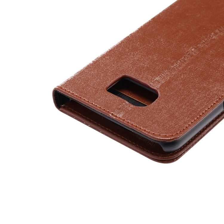 For Galaxy S6 Oracle Texture Horizontal Flip Magnetic Buckle Leather Case with Card Slots & Wallet & Holder