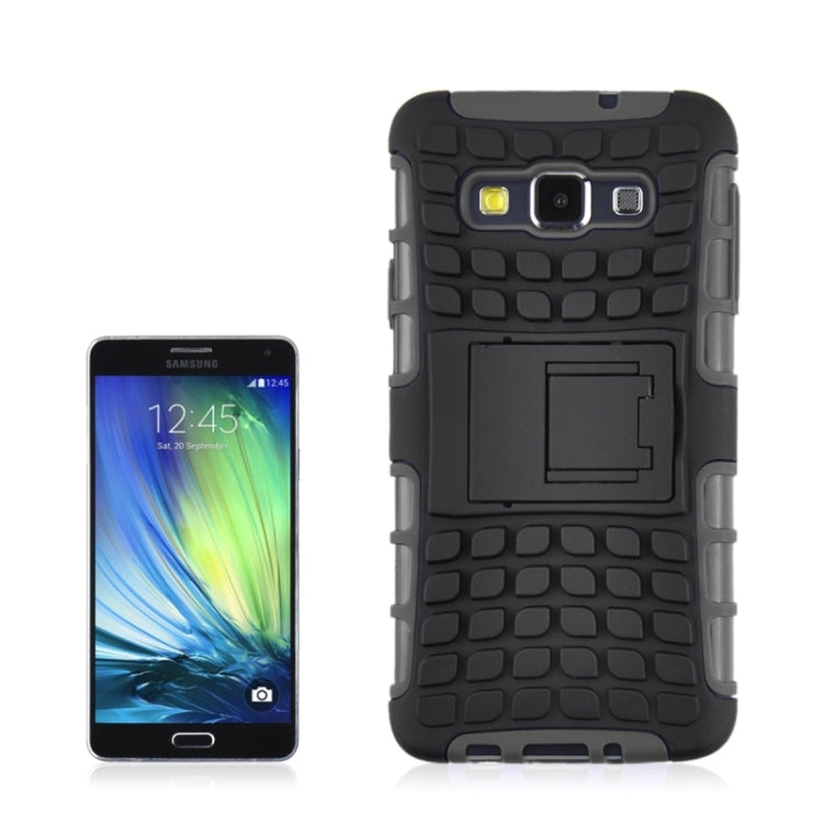 2 in 1 Tire Texture Protective Case with Holder For Galaxy A5