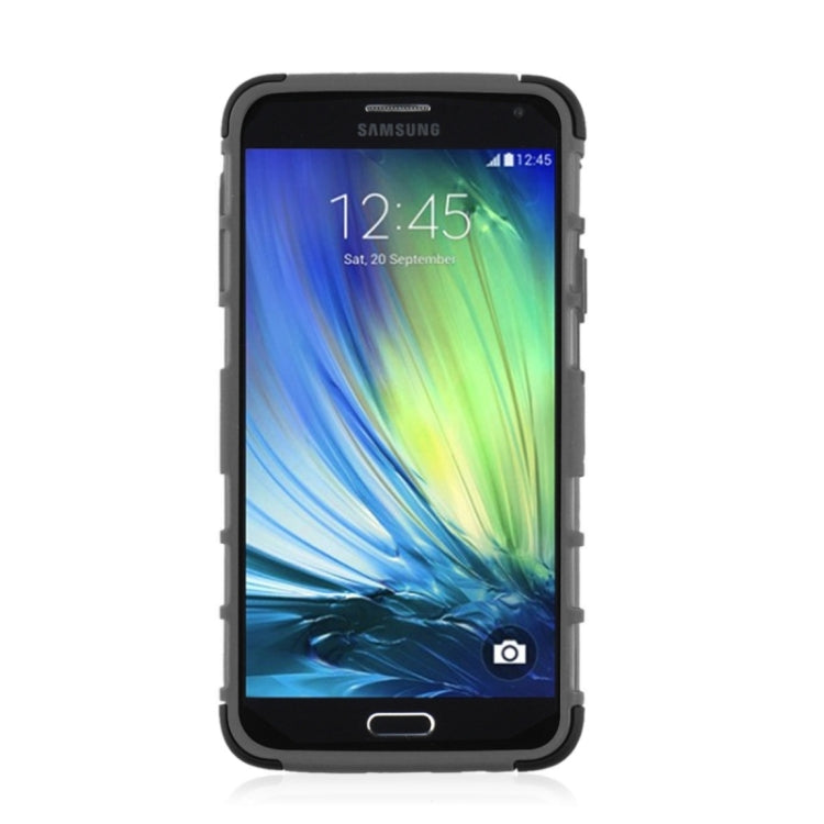 2 in 1 Tire Texture Protective Case with Holder For Galaxy A5