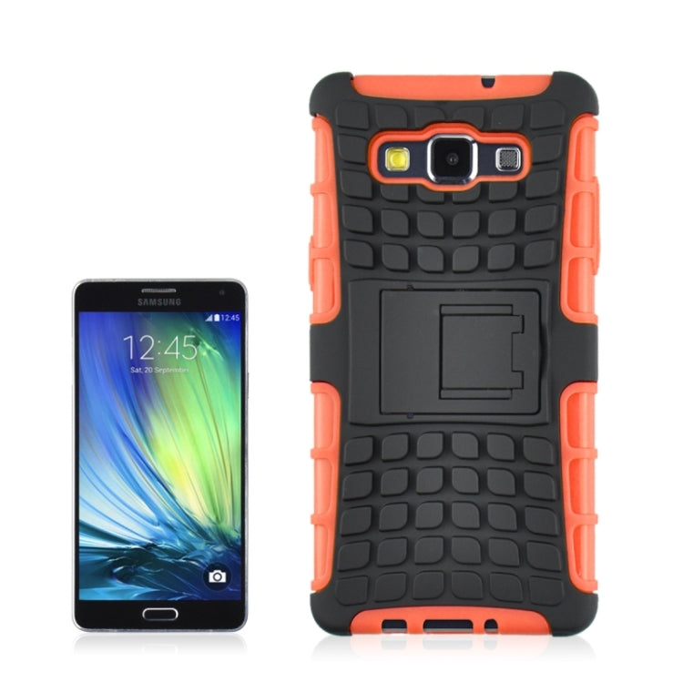 2 in 1 Tire Texture Protective Case with Holder For Galaxy A5