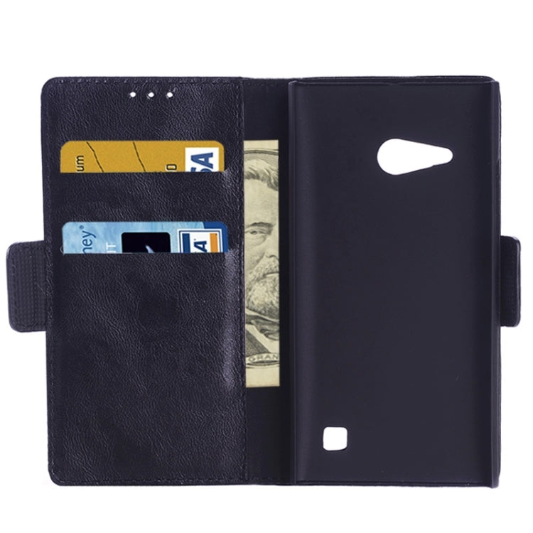 Oil Skin Texture Horizontal Flip Leather Case with Card Slots & Wallet & Holder for Nokia Lumia 735