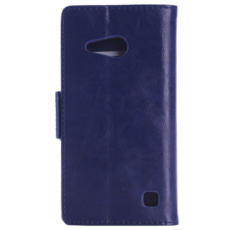 Oil Skin Texture Horizontal Flip Leather Case with Card Slots & Wallet & Holder for Nokia Lumia 735