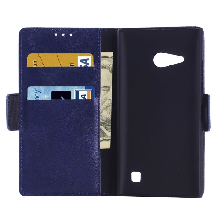 Oil Skin Texture Horizontal Flip Leather Case with Card Slots & Wallet & Holder for Nokia Lumia 735