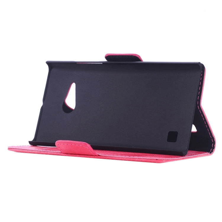 Oil Skin Texture Horizontal Flip Leather Case with Card Slots & Wallet & Holder for Nokia Lumia 735