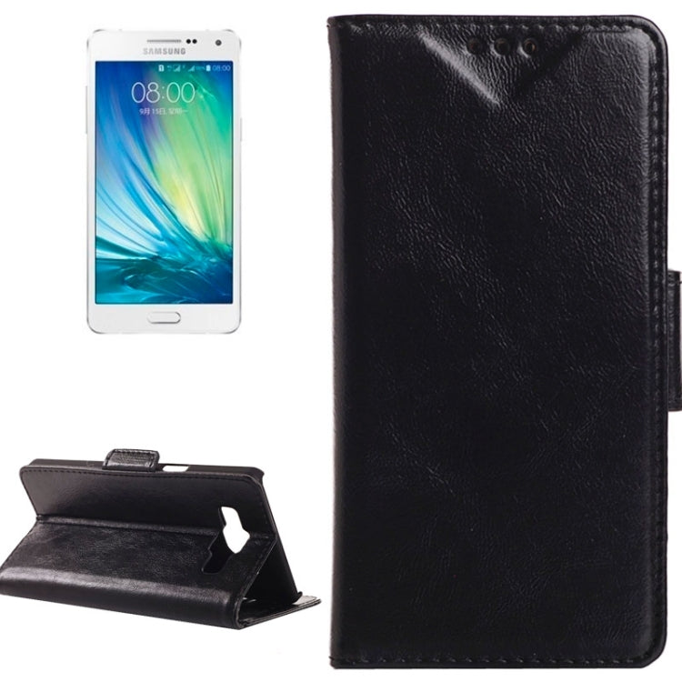 Oil Skin Texture Horizontal Flip Leather Case with Card Slots & Wallet & Holder for Galaxy A5