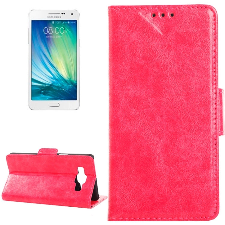 Oil Skin Texture Horizontal Flip Leather Case with Card Slots & Wallet & Holder for Galaxy A5
