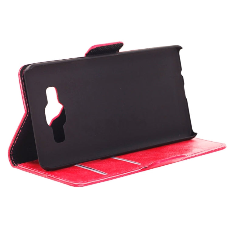 Oil Skin Texture Horizontal Flip Leather Case with Card Slots & Wallet & Holder for Galaxy A5