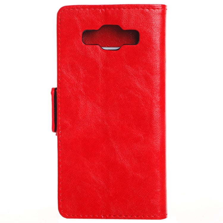 Oil Skin Texture Horizontal Flip Leather Case with Card Slots & Wallet & Holder for Galaxy A5