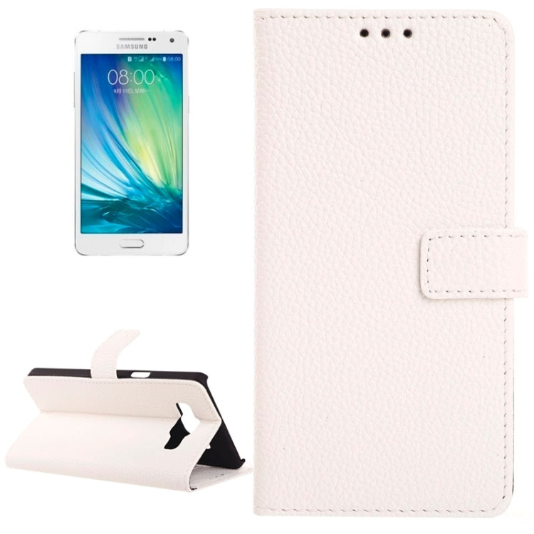 Litchi Texture Horizontal Flip Magnetic Buckle Leather Case with Card Slots & Wallet & Holder for Galaxy A3