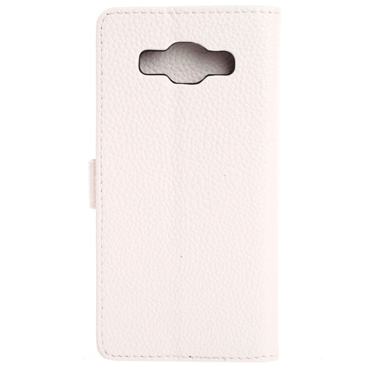 Litchi Texture Horizontal Flip Magnetic Buckle Leather Case with Card Slots & Wallet & Holder for Galaxy A3