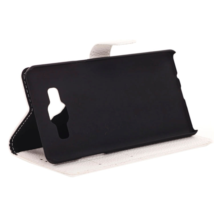 Litchi Texture Horizontal Flip Magnetic Buckle Leather Case with Card Slots & Wallet & Holder for Galaxy A3