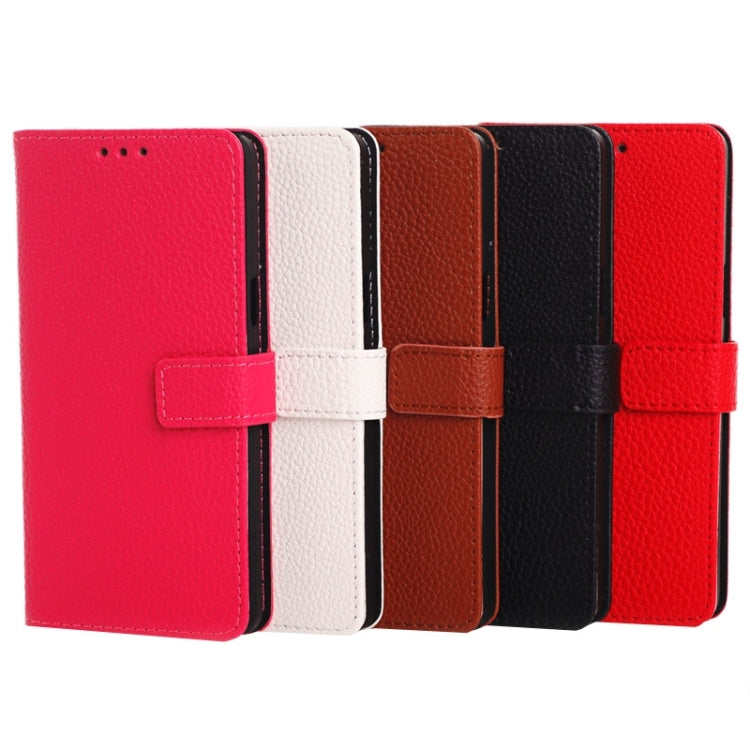 Litchi Texture Horizontal Flip Magnetic Buckle Leather Case with Card Slots & Wallet & Holder for Galaxy A3