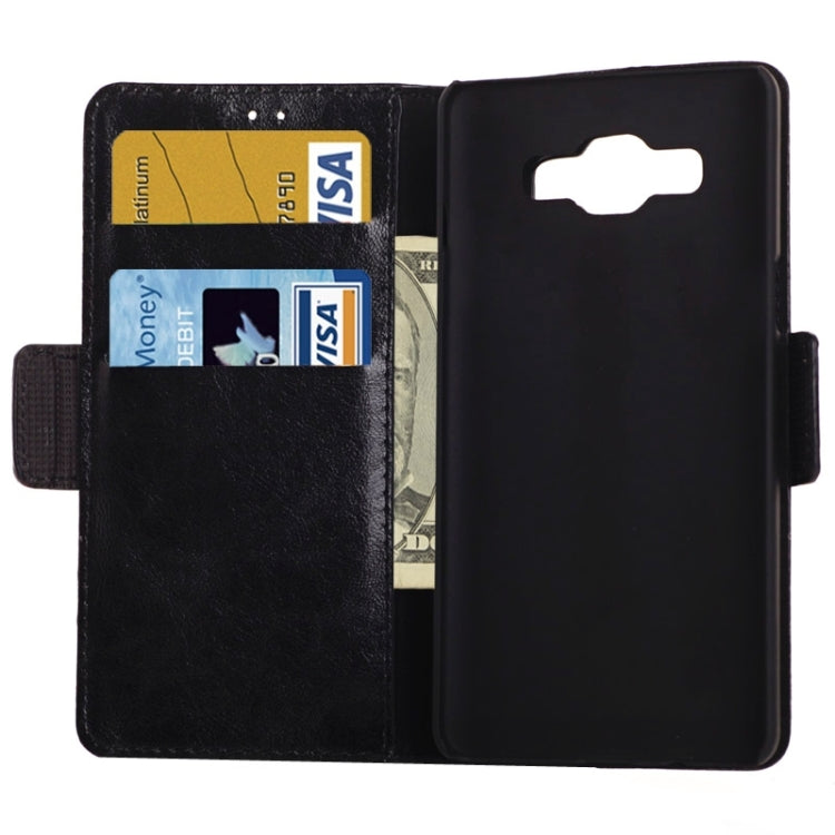 Oil Skin Texture Horizontal Flip Leather Case with Card Slots & Wallet & Holder for Galaxy A3