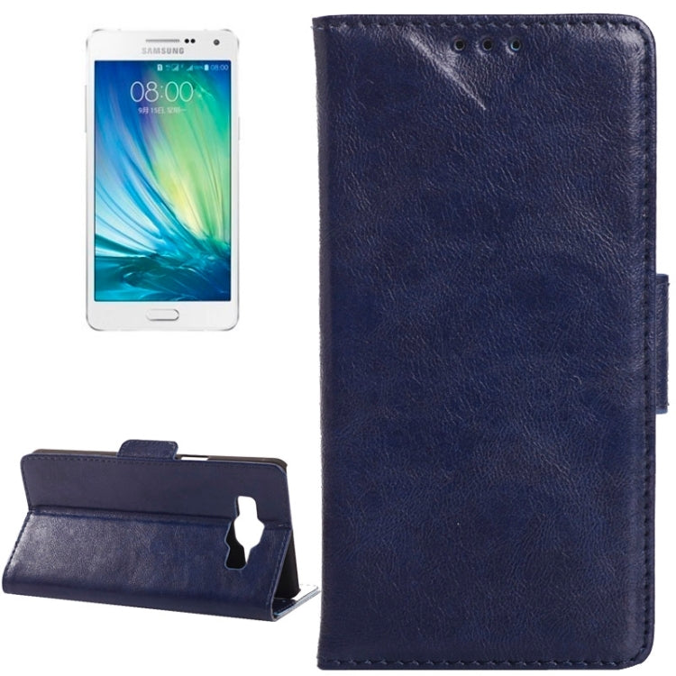 Oil Skin Texture Horizontal Flip Leather Case with Card Slots & Wallet & Holder for Galaxy A3