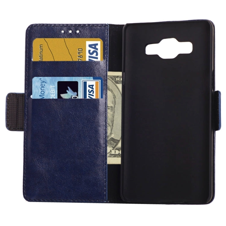 Oil Skin Texture Horizontal Flip Leather Case with Card Slots & Wallet & Holder for Galaxy A3