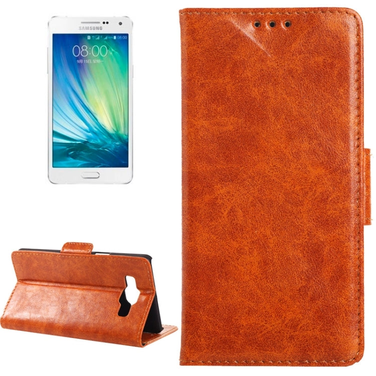 Oil Skin Texture Horizontal Flip Leather Case with Card Slots & Wallet & Holder for Galaxy A3