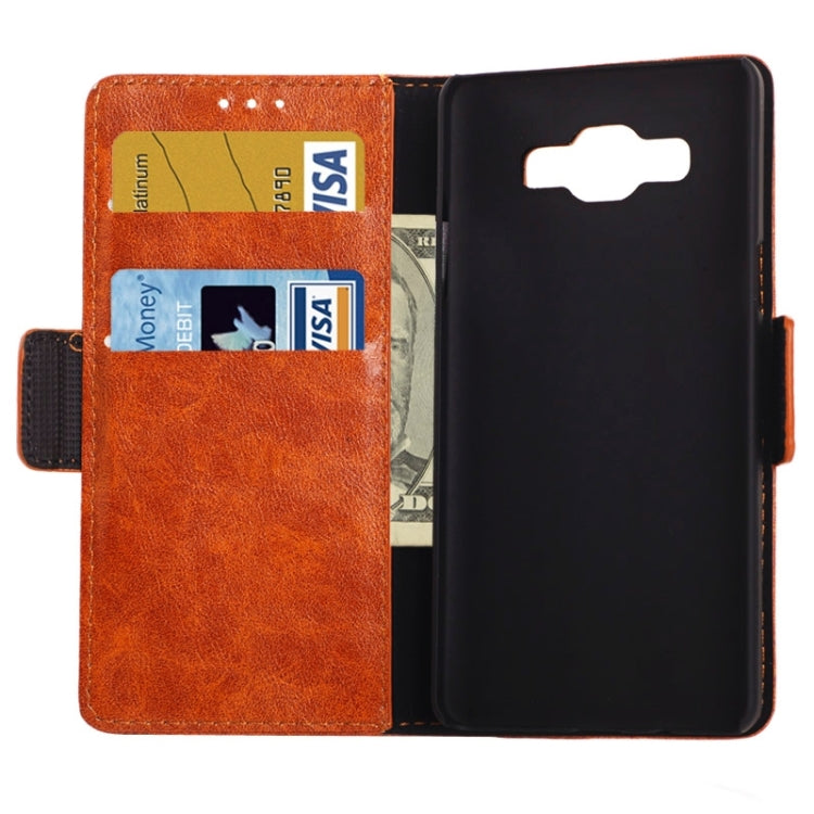 Oil Skin Texture Horizontal Flip Leather Case with Card Slots & Wallet & Holder for Galaxy A3