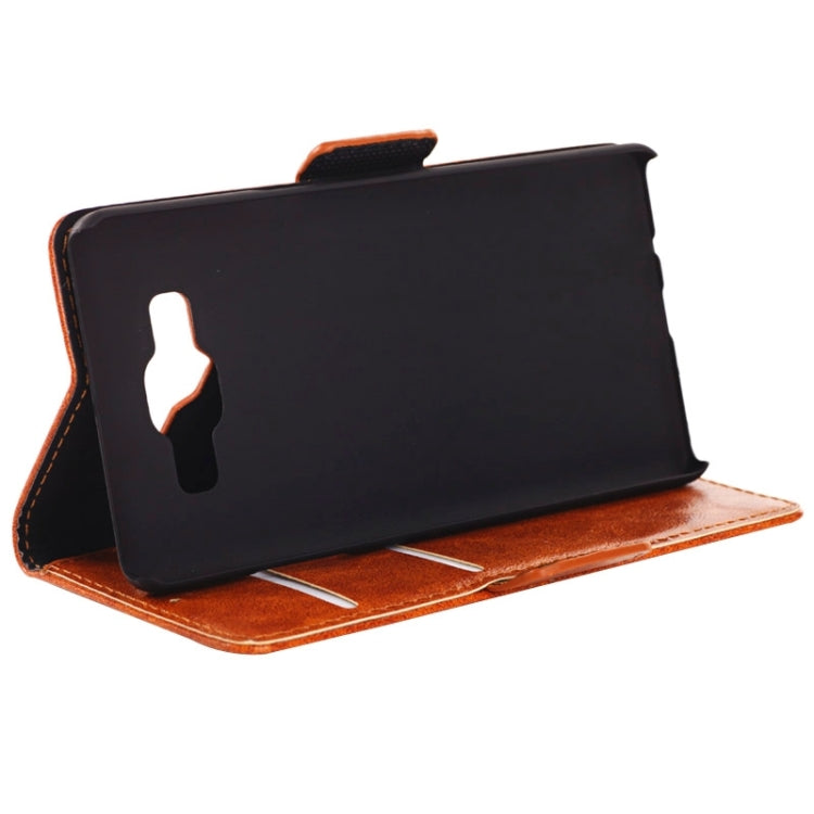 Oil Skin Texture Horizontal Flip Leather Case with Card Slots & Wallet & Holder for Galaxy A3