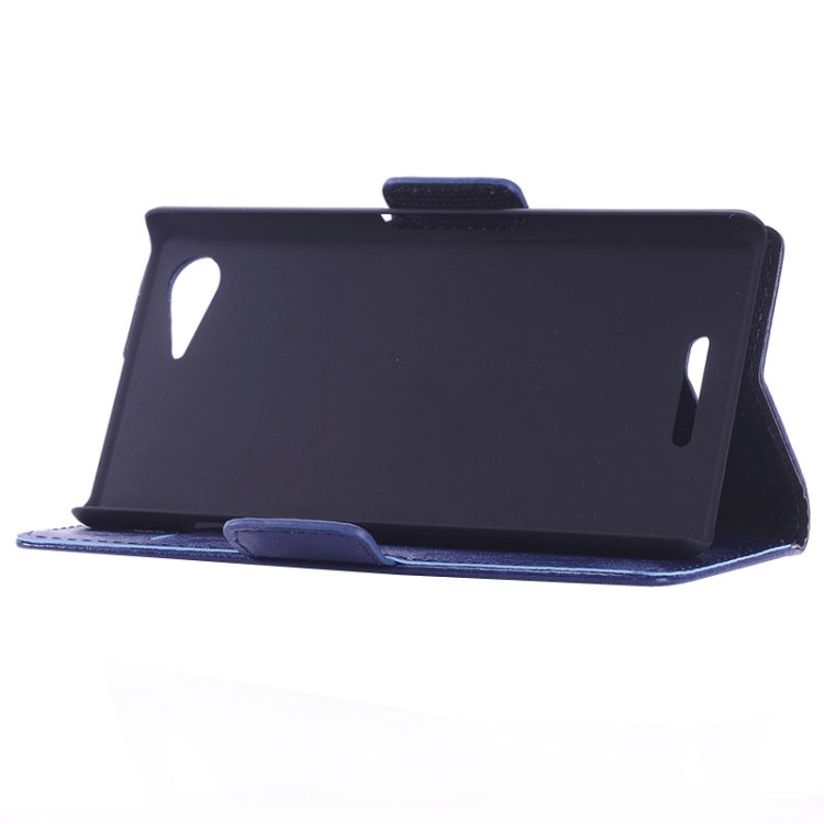 Oil Skin Texture Horizontal Flip Leather Case with Card Slots & Wallet & Holder for Sony Xperia E3