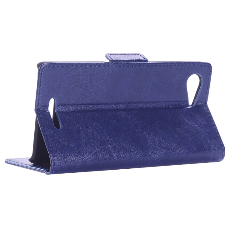 Oil Skin Texture Horizontal Flip Leather Case with Card Slots & Wallet & Holder for Sony Xperia E3