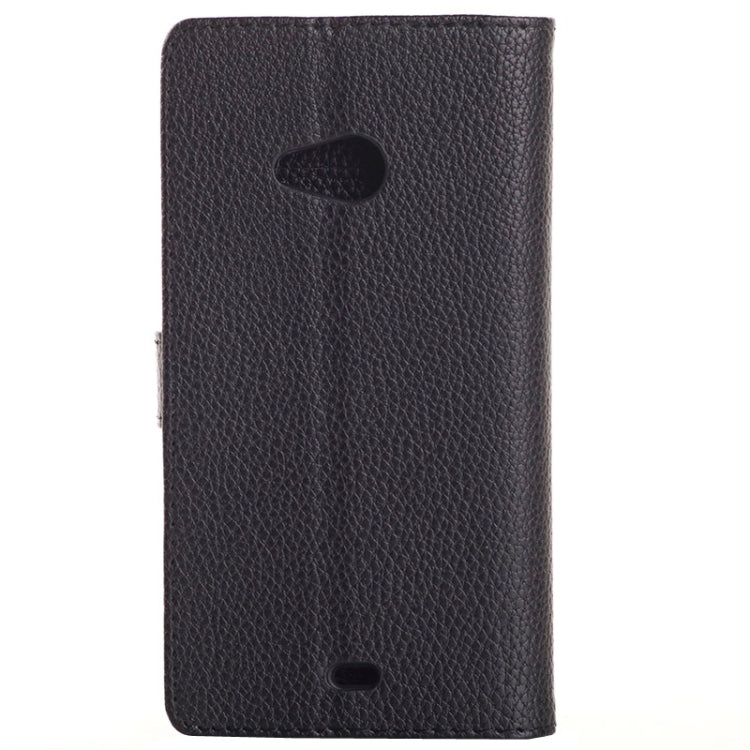 Litchi Texture Horizontal Flip Magnetic Buckle Leather Case with Card Slots & Wallet & Holder for Microsoft Lumia 535