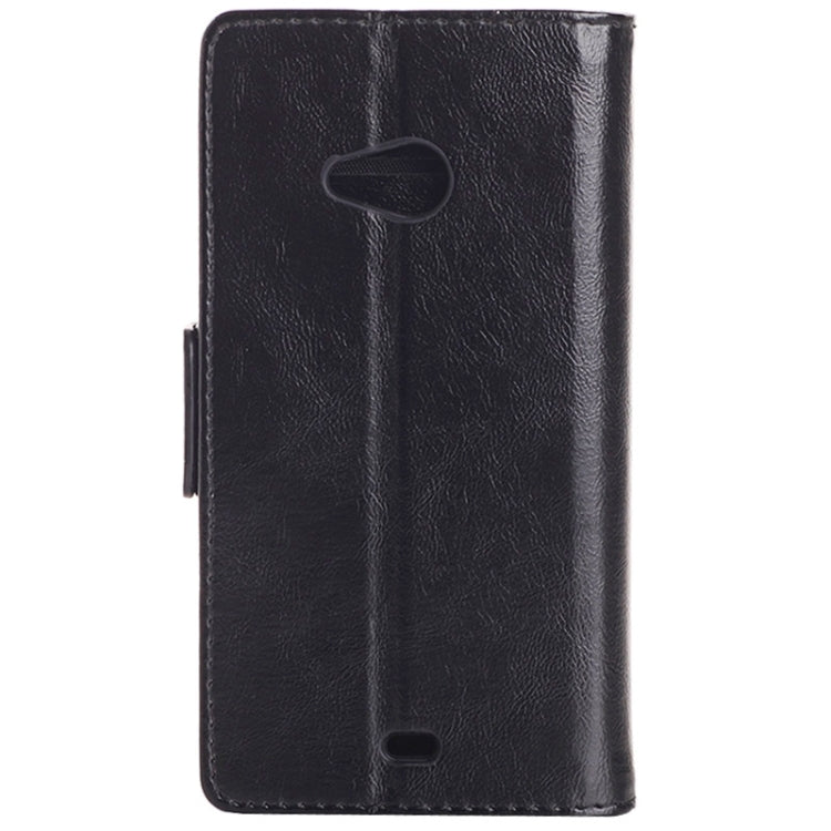 Oil Skin Texture Horizontal Flip Leather Case with Card Slots & Wallet & Holder for Microsoft Lumia 535