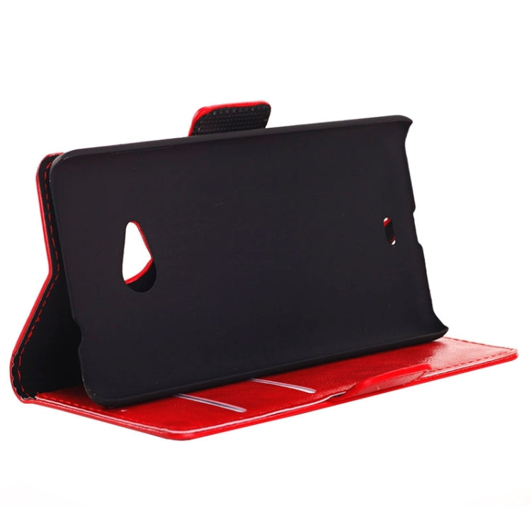 Oil Skin Texture Horizontal Flip Leather Case with Card Slots & Wallet & Holder for Microsoft Lumia 535