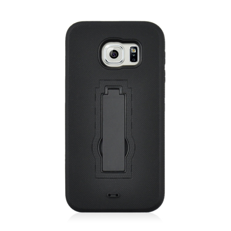 For Galaxy S6 / G920 2 in 1 Silicone & PC Ultrathin Protective Back Case with Holder